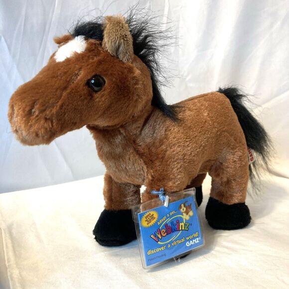 Ganz Webkinz Brown Arabian Plush Horse with Code Stuffed Animal HM101 Farm Ranch - Picture 12 of 13
